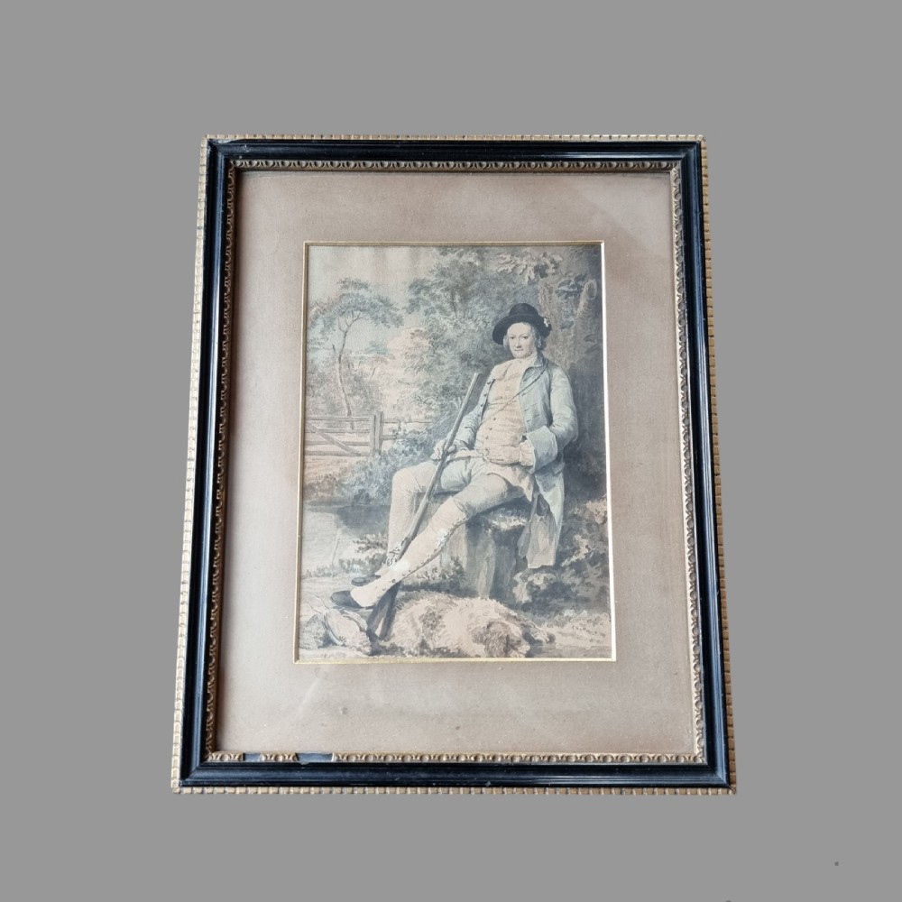 An 18th century watercolour in the manner of Francis Wheatley.