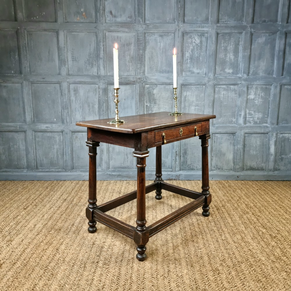 A late 18th century side table.  View VI