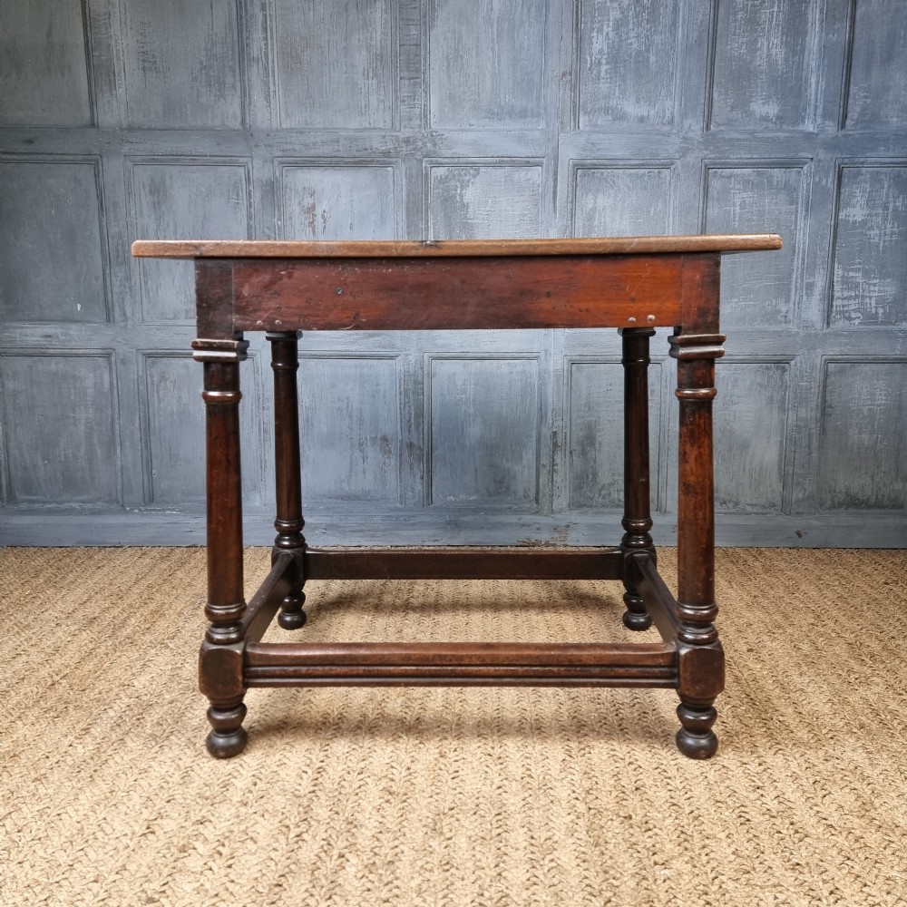 A late 18th century side table.  View VIII