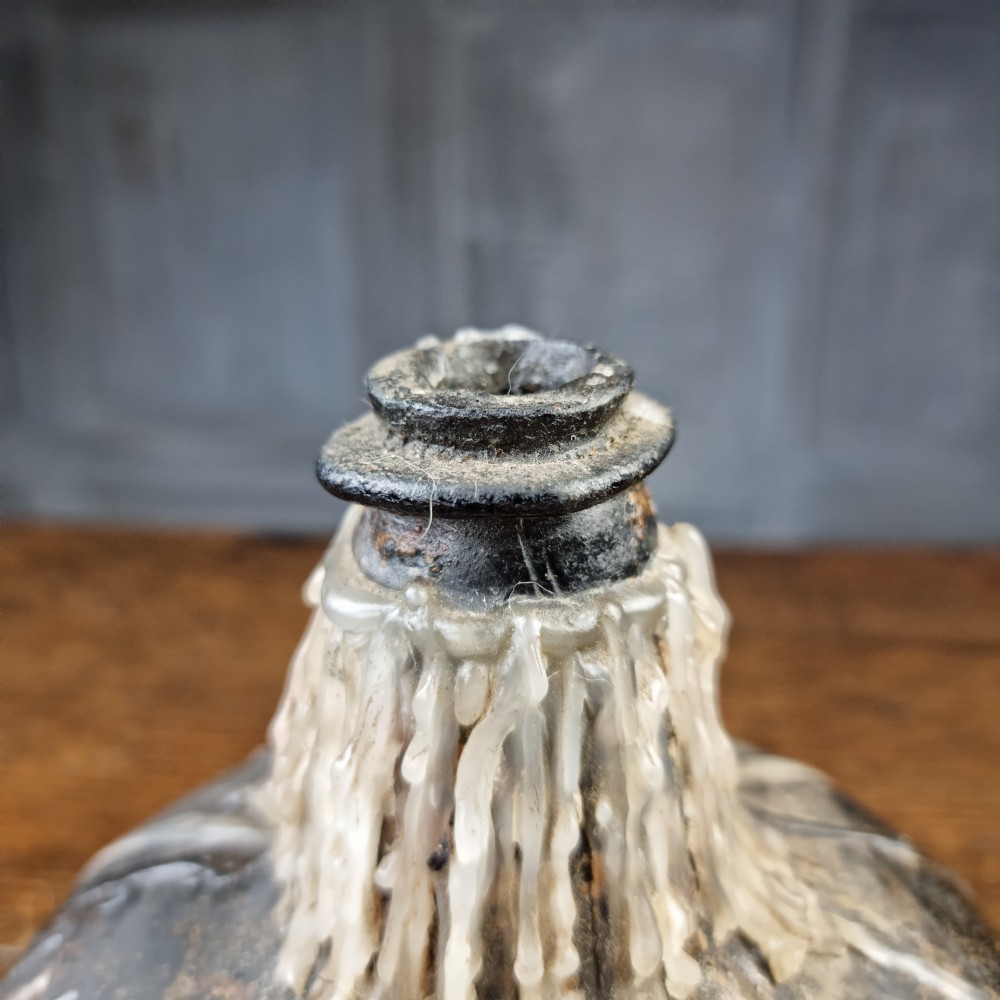 A late 17thC English onion bottle.  View II