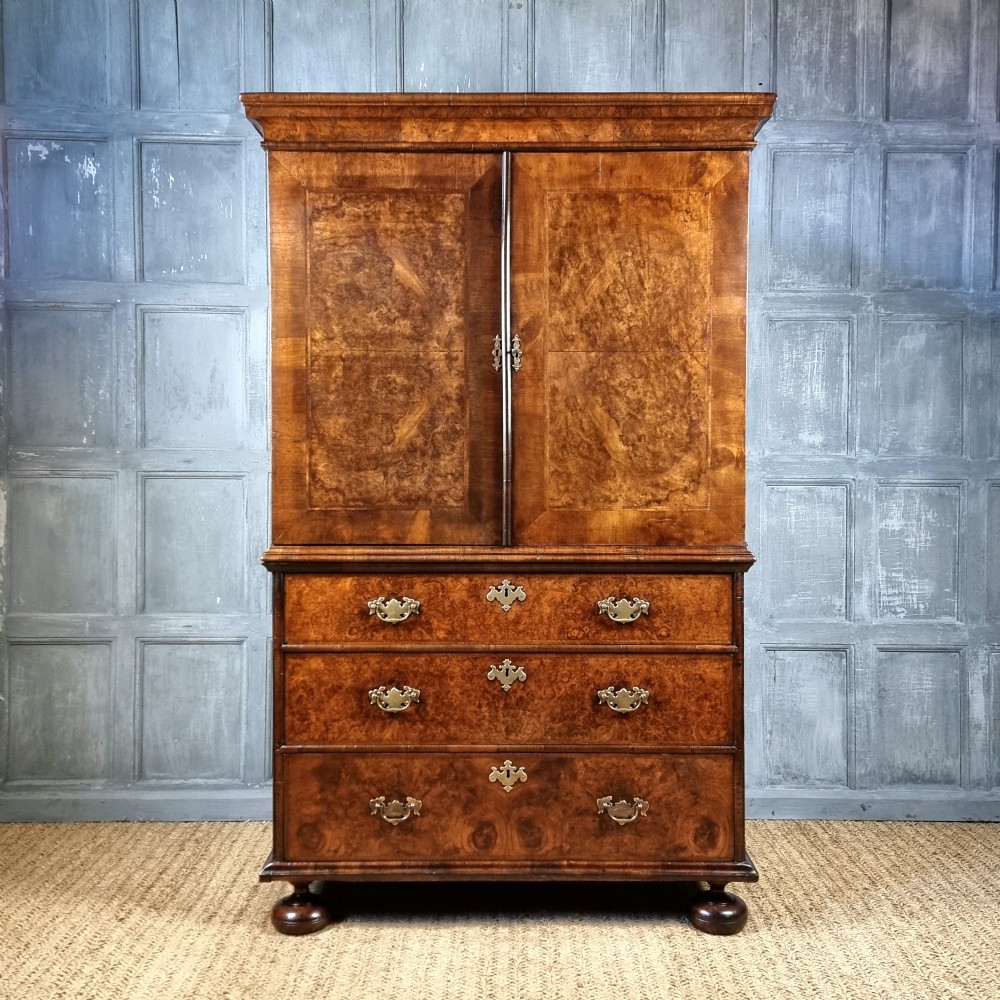 A william and mary cabinet on chest.