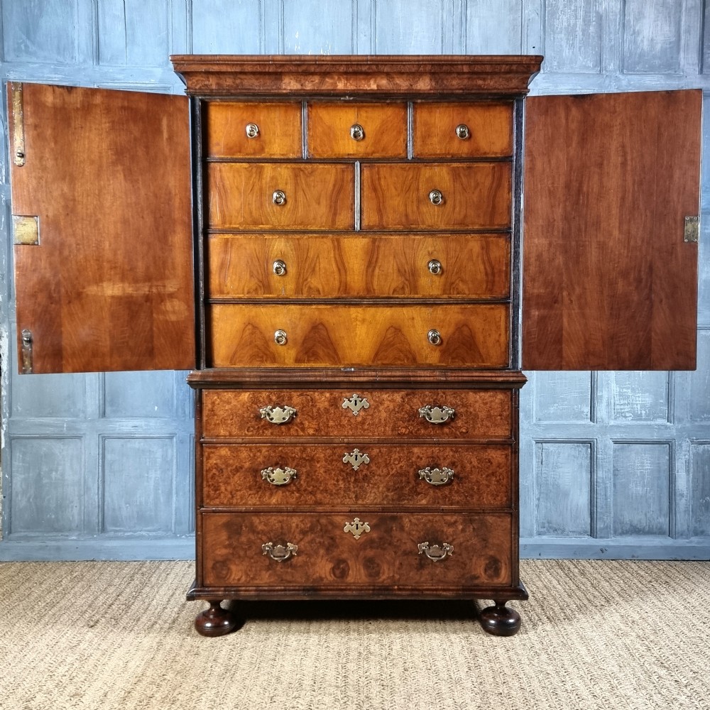 A william and mary cabinet on chest. View II