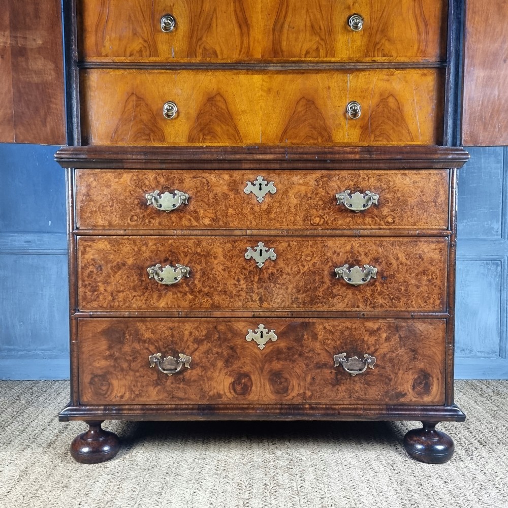 A william and mary cabinet on chest. View III