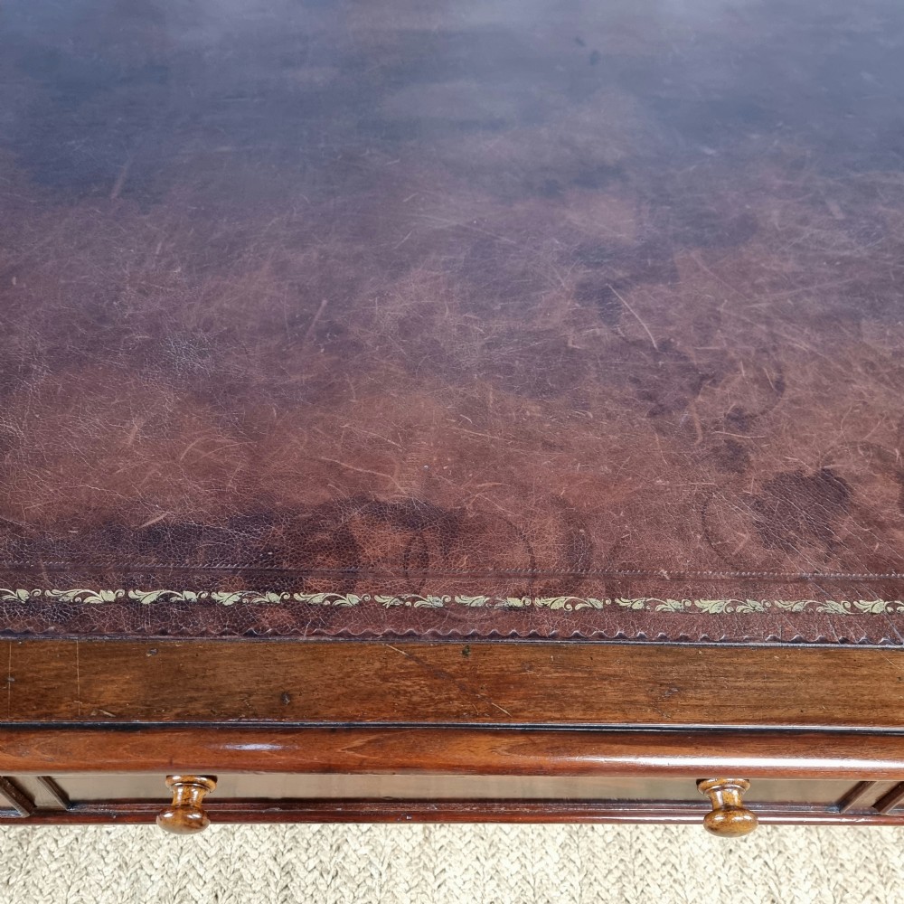 A large victorian partners desk.  View VI