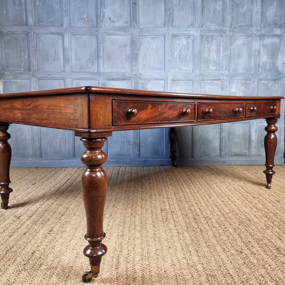 A large victorian partners desk.  View VIII