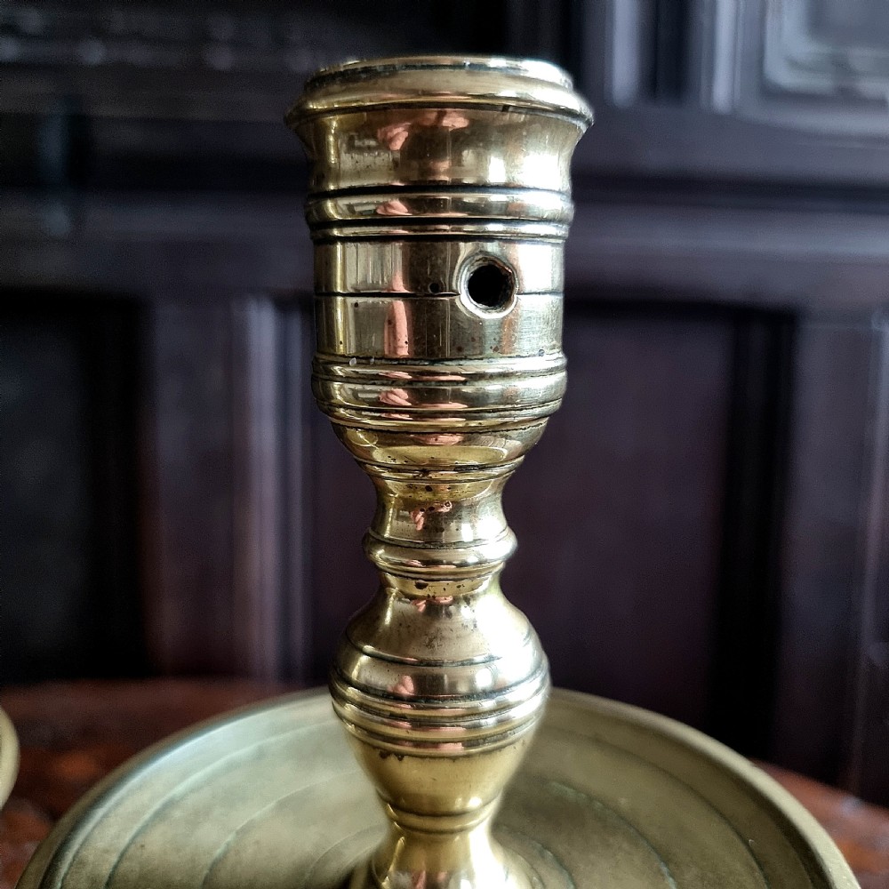 A pair of 17th century Heemskerk candlesticks.  View VI