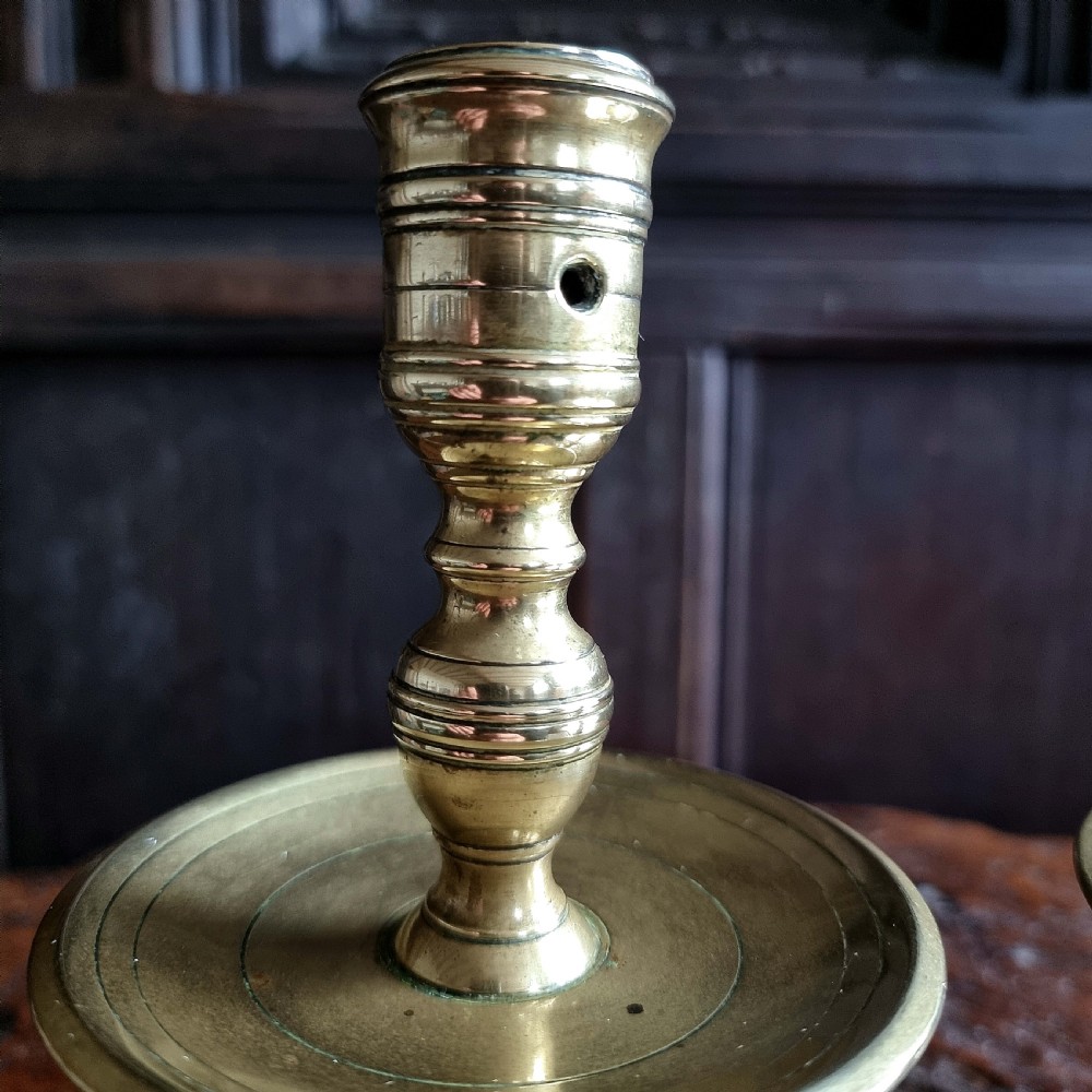 A pair of 17th century Heemskerk candlesticks.  View VII