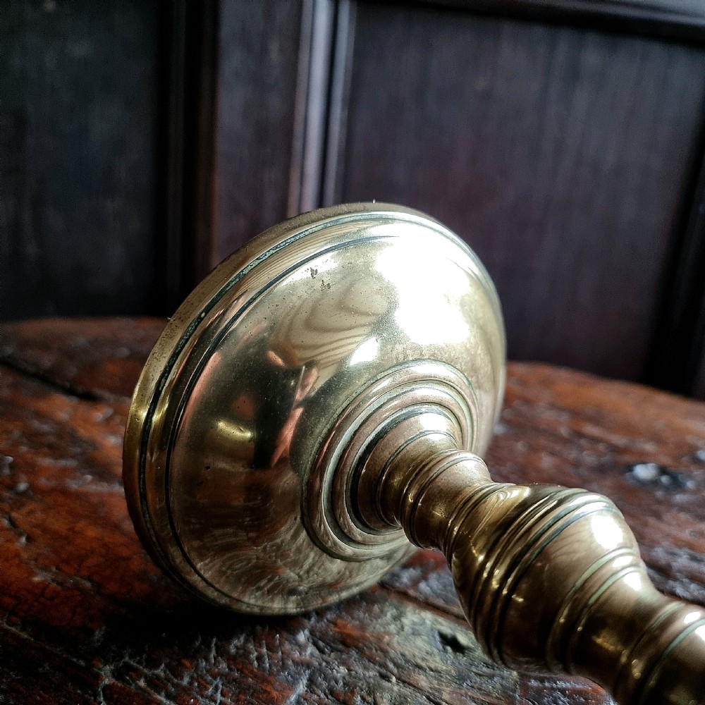 A pair of 17th century Heemskerk candlesticks.  View X
