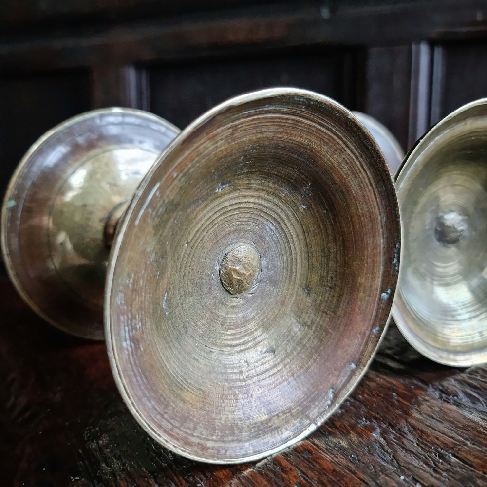 A pair of 17th century Heemskerk candlesticks.  View XII