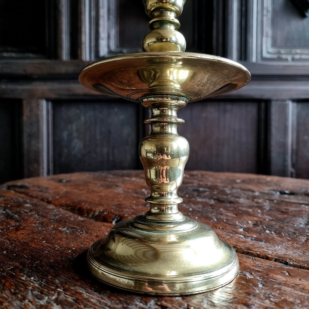 A late 17th - early 18th century heemskerk candlestick.  View IV