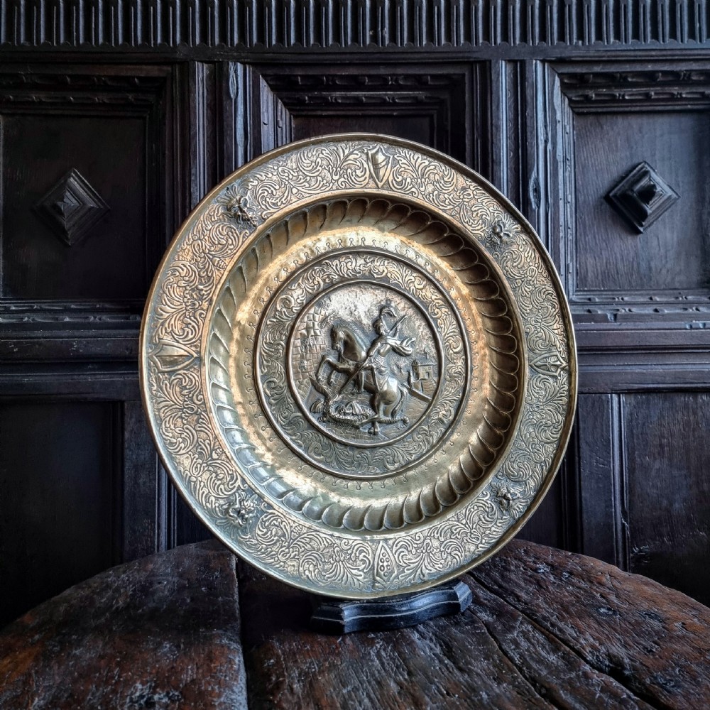 A 17th century alms dish.  View II