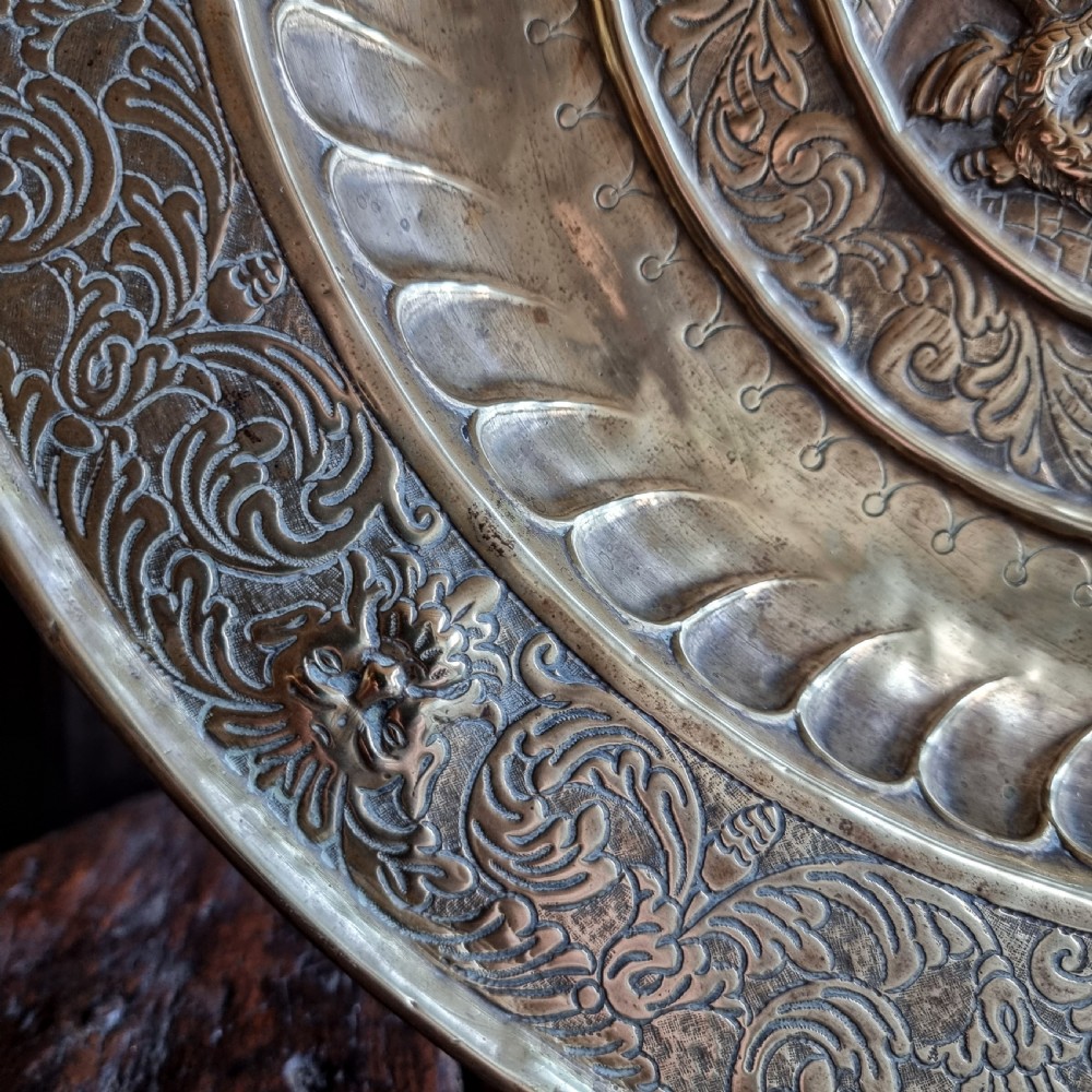 A 17th century alms dish.  View IV