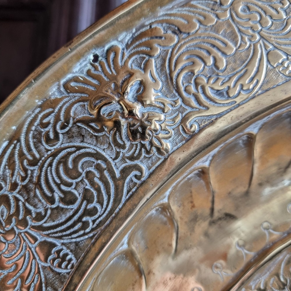 A 17th century alms dish.  View V