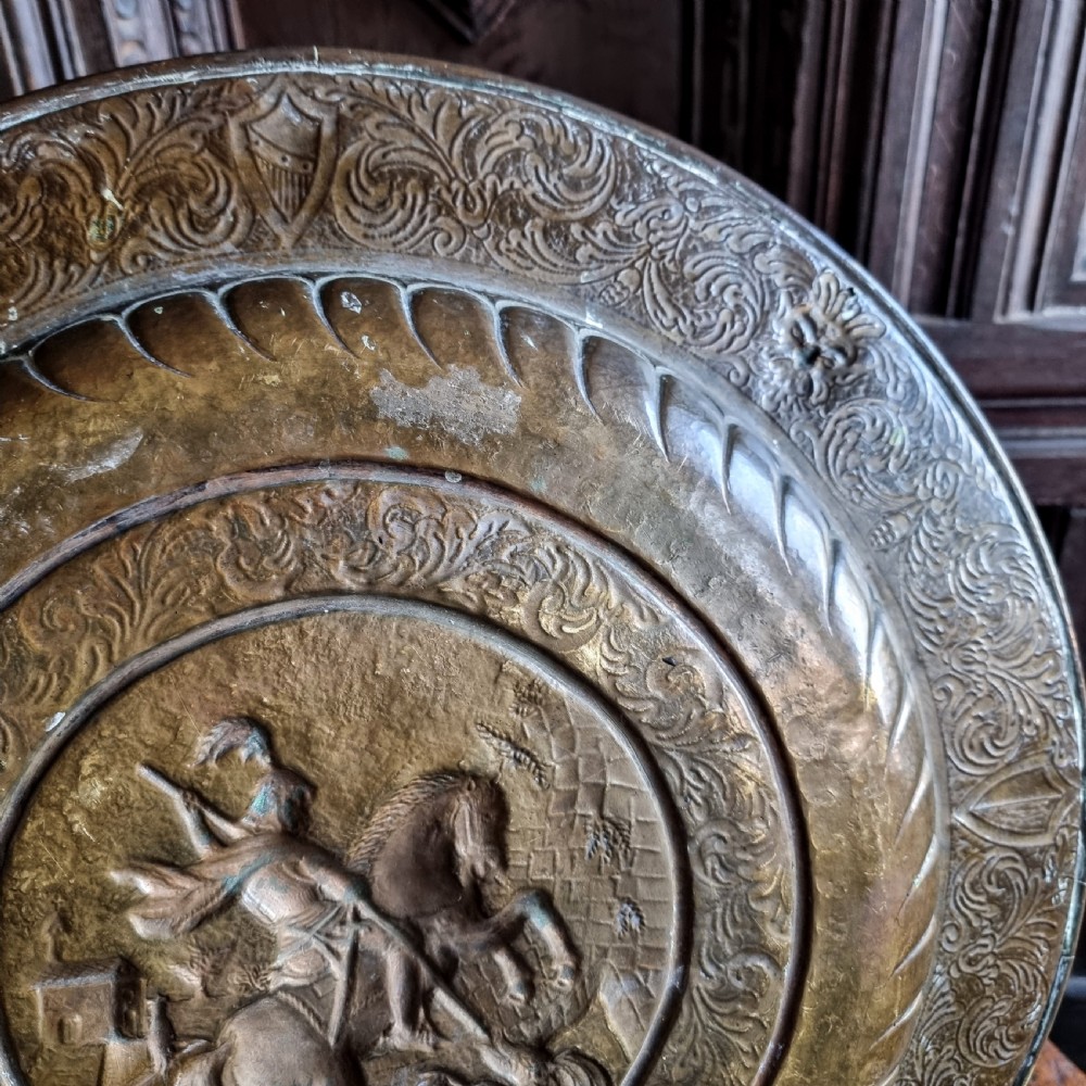 A 17th century alms dish.  View IX
