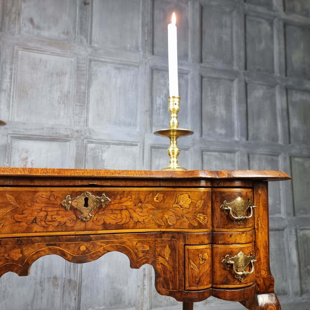 A superb 18th century marquetry sidetable.  View V