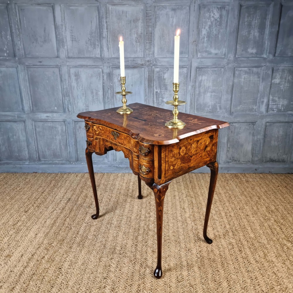 A superb 18th century marquetry sidetable.  View VIII