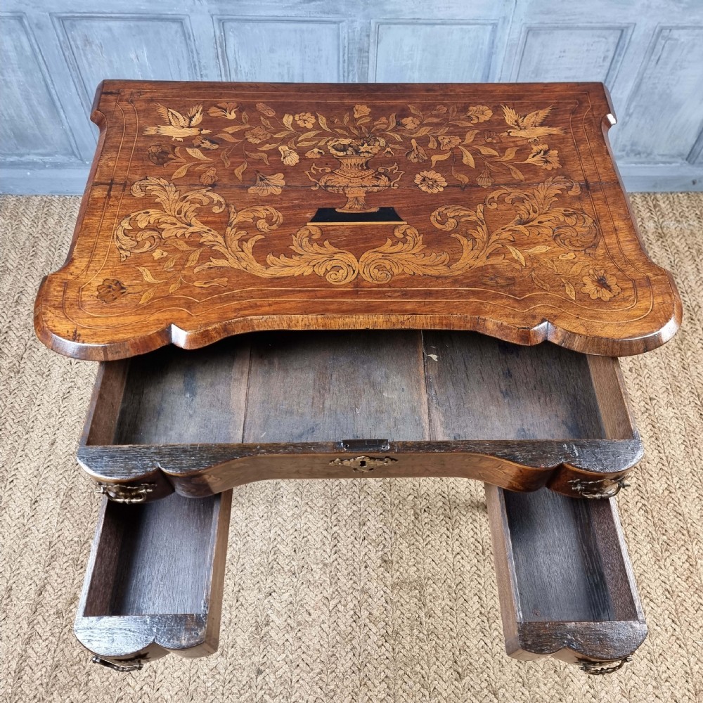 A superb 18th century marquetry sidetable.  View X