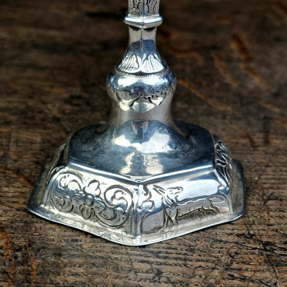 A small late 18thC silver Kiddush type cup.  View VIII
