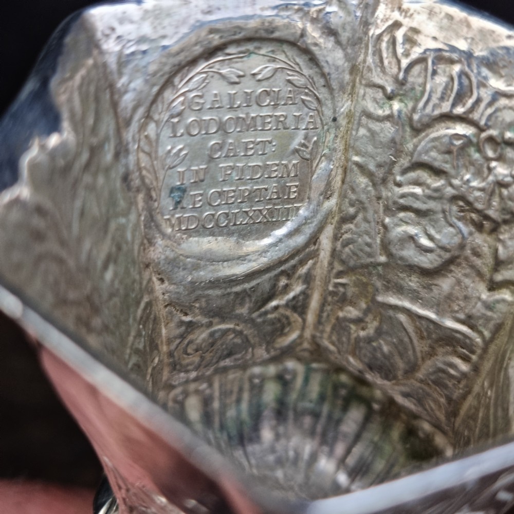 A small late 18thC silver Kiddush type cup.  View XIII