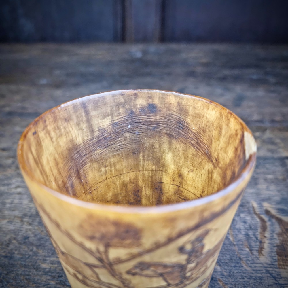 A george III horn hunting cup. View VI