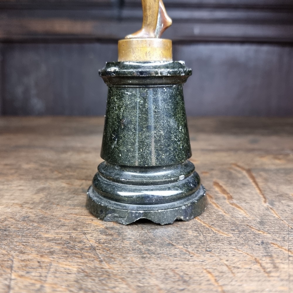 A small 19th century bronze mercury.  View V