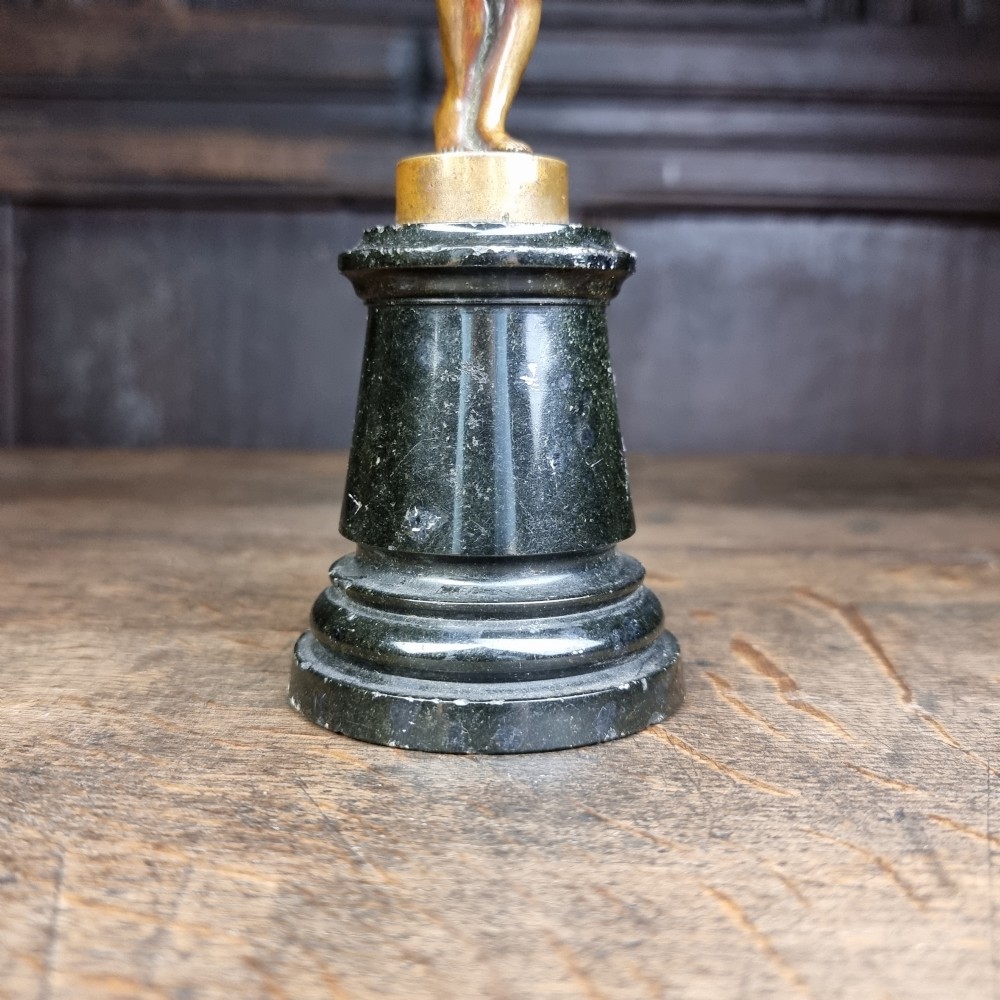 A small 19th century bronze mercury.  View VII