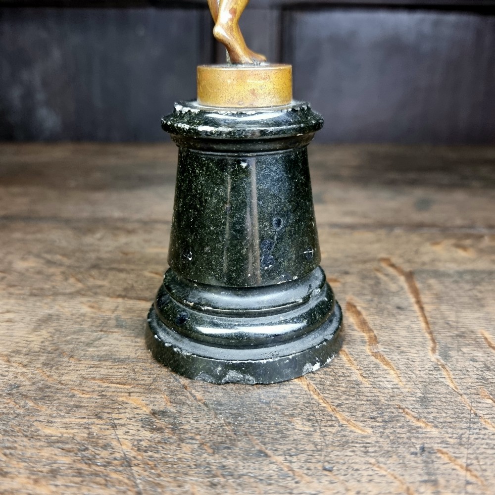A small 19th century bronze mercury.  View IX