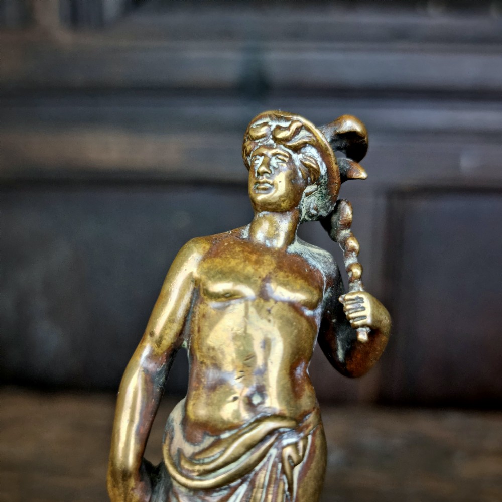 A small 19th century bronze mercury.  View XIII