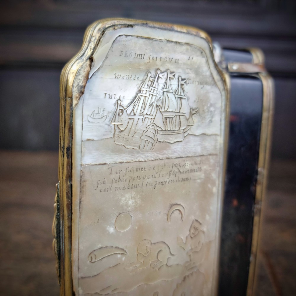 An 18th century sailors tobacco box.  View VIII