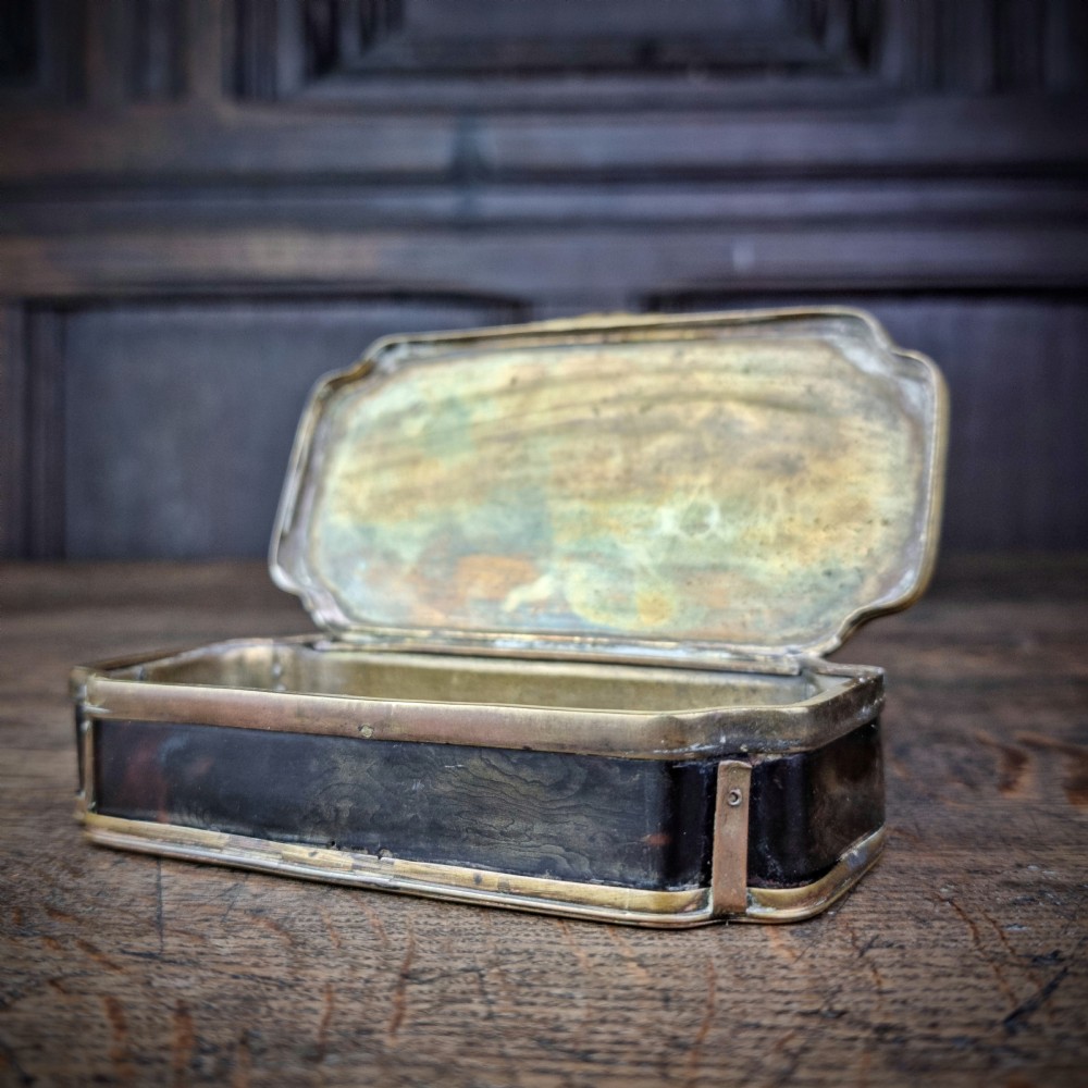 An 18th century sailors tobacco box.  View X