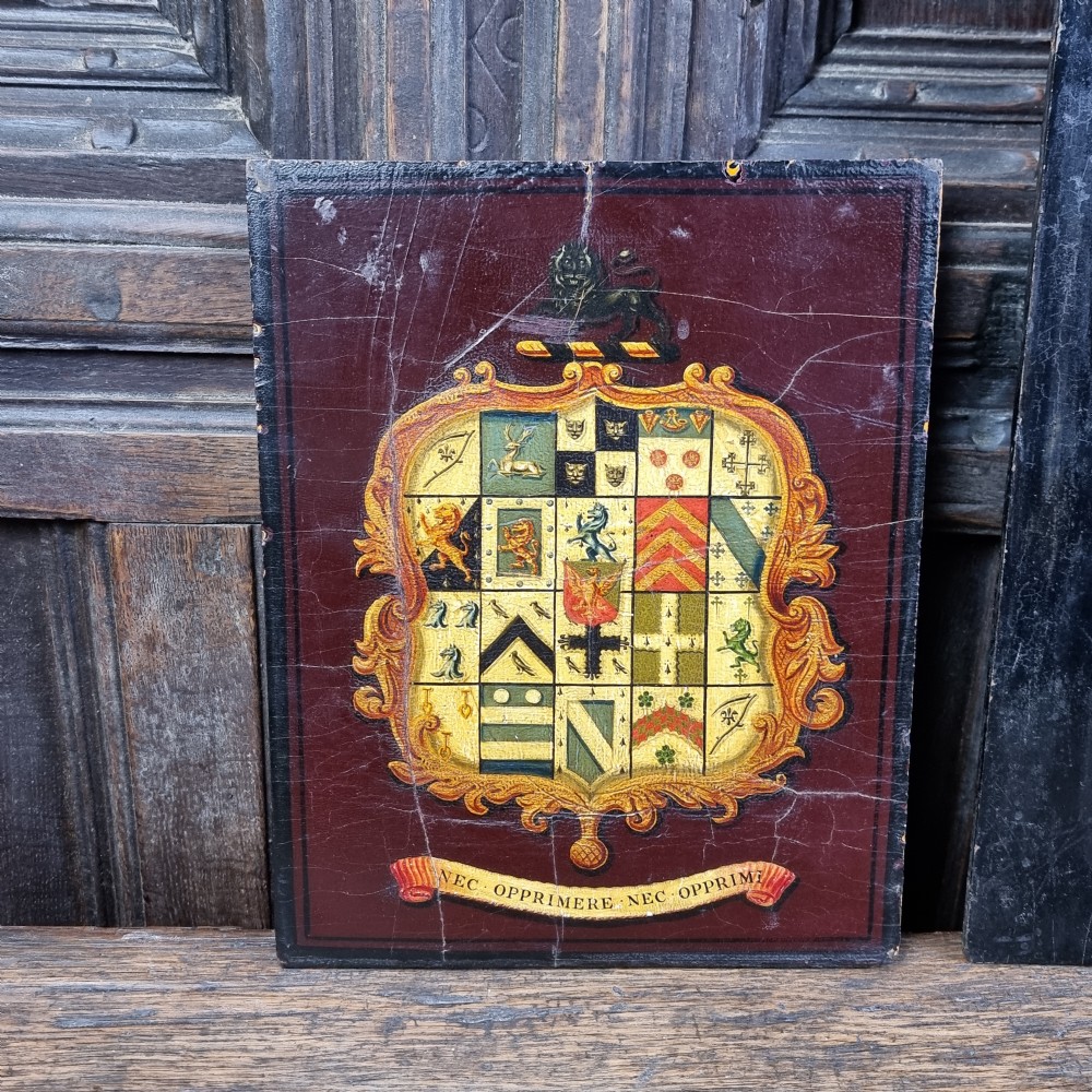 Four 19th century painted panels. View V