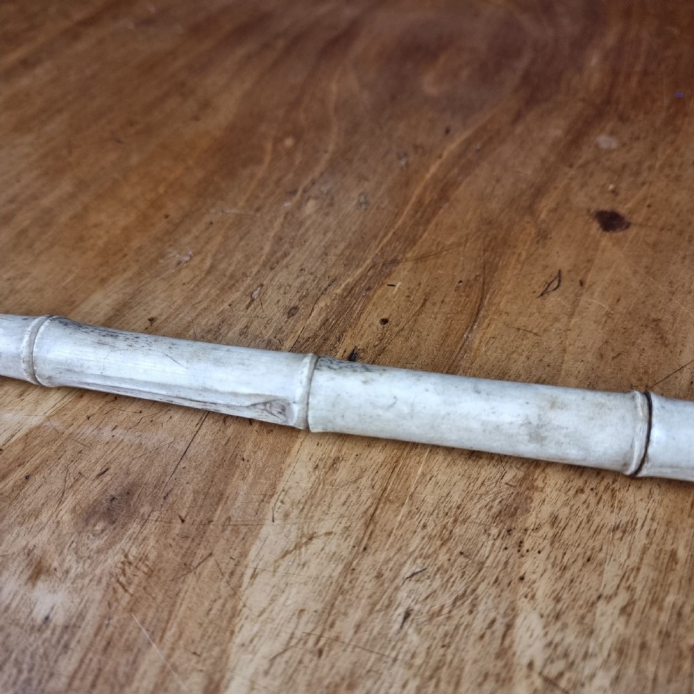 A 19th century bone walking cane. View X