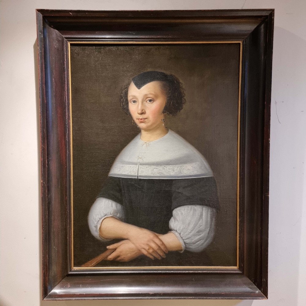 A fine 17th century portrait of a lady. 