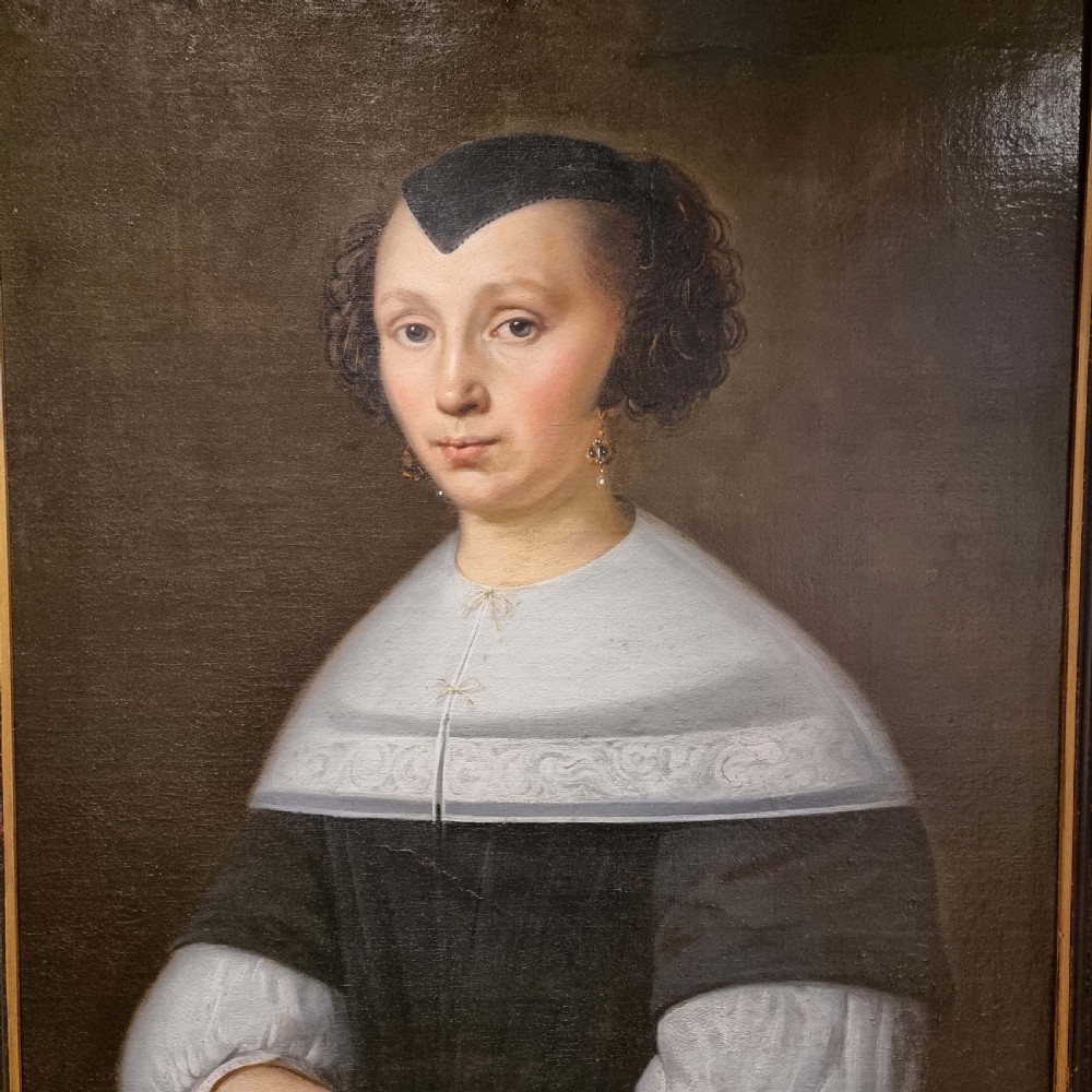 A fine 17th century portrait of a lady.  View II
