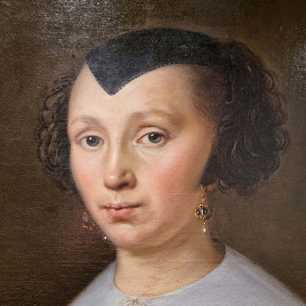 A fine 17th century portrait of a lady.  View III