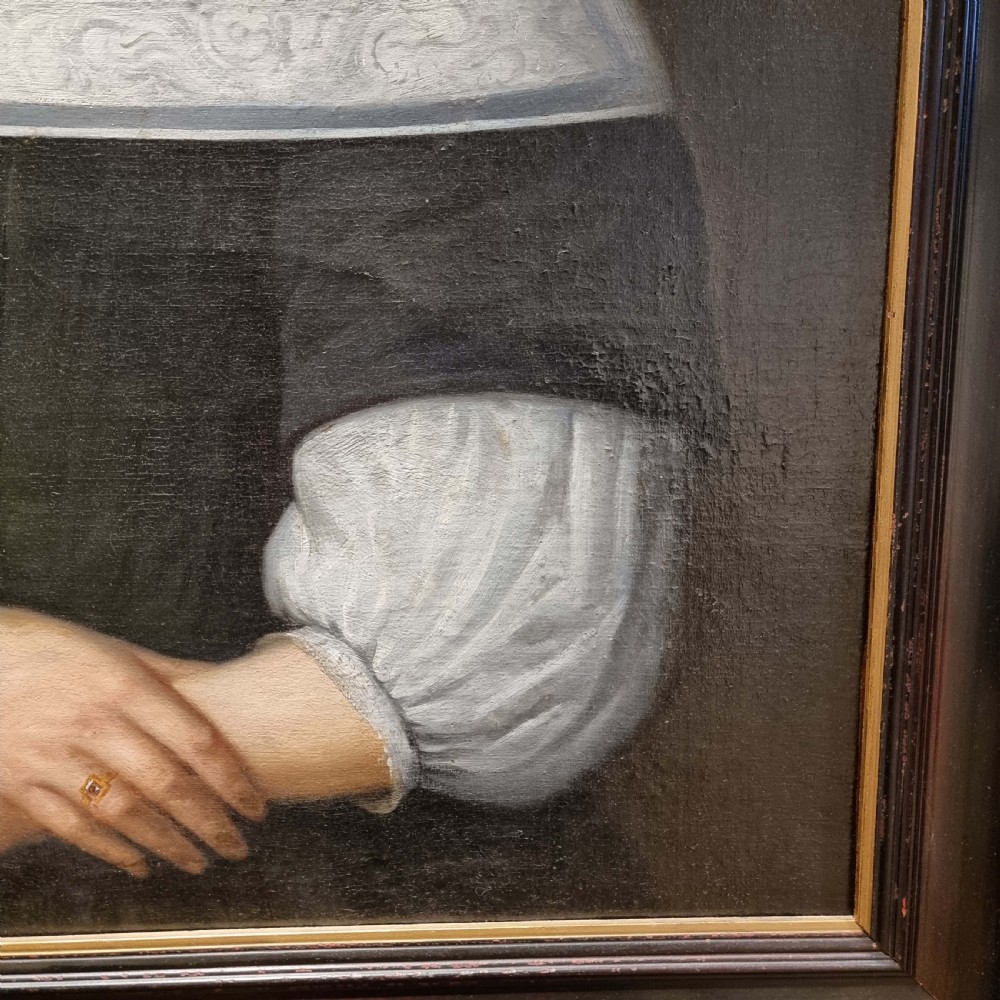 A fine 17th century portrait of a lady.  View V