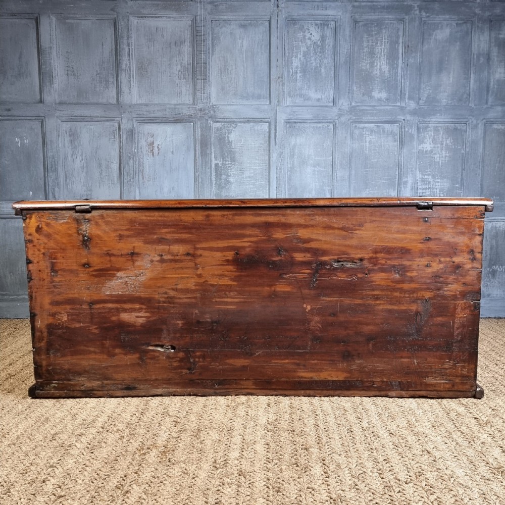 A 17th century English guild chest. View XII