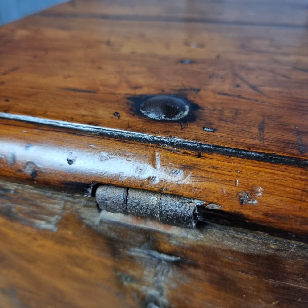 A 17th century English guild chest. View XIV