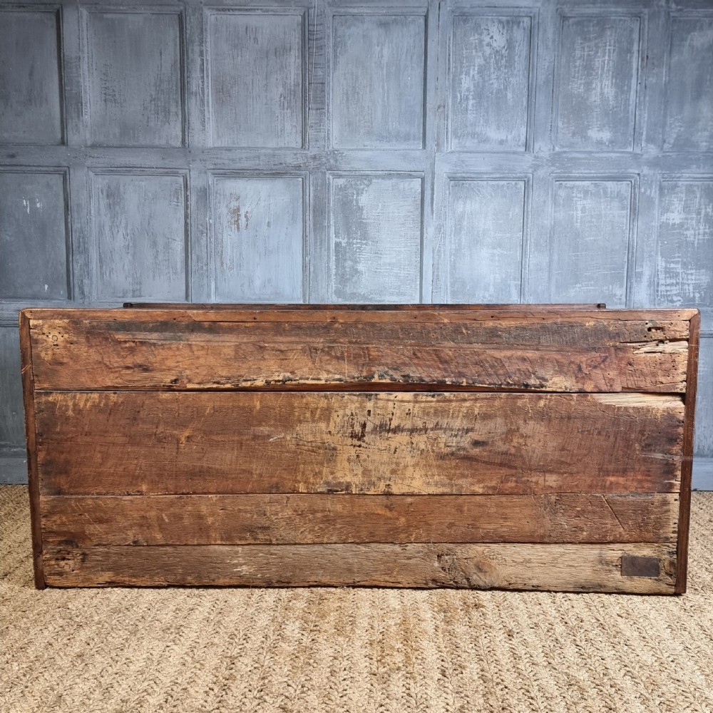 A 17th century English guild chest. View XV