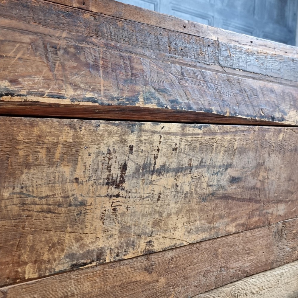 A 17th century English guild chest. View XVI