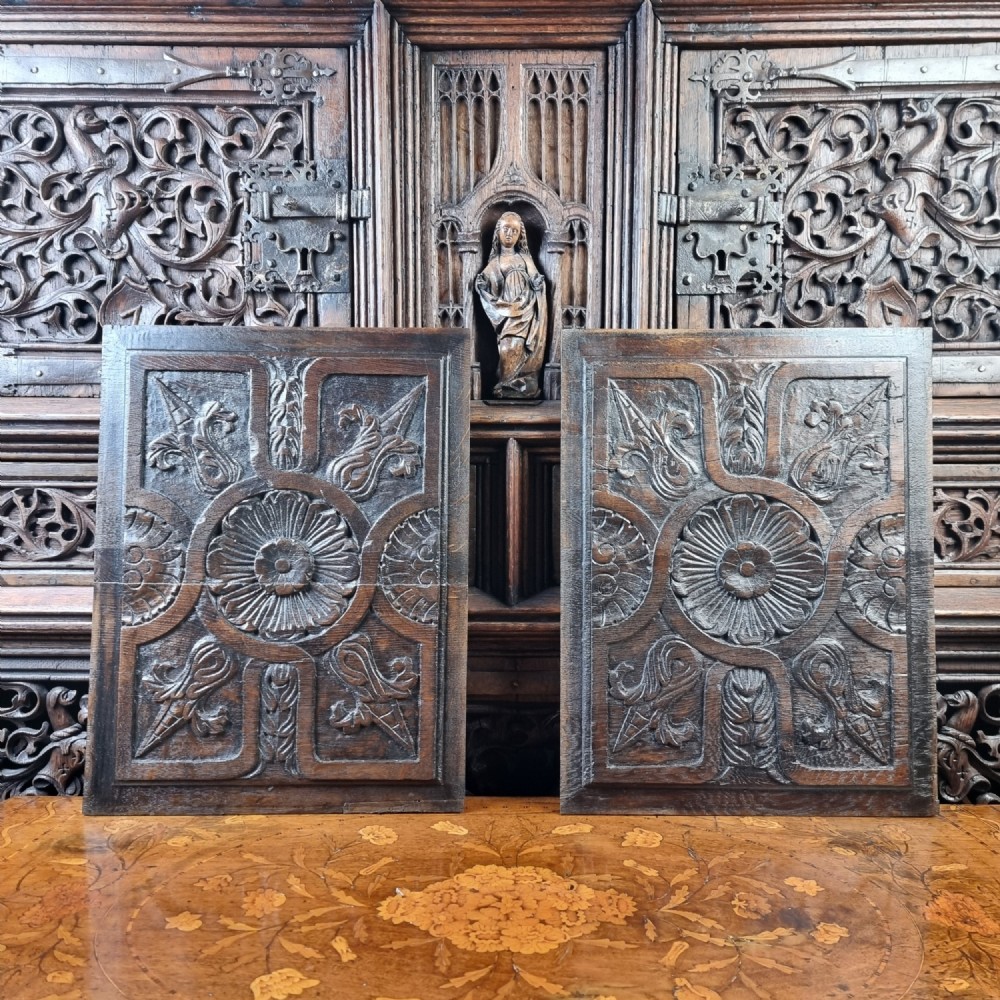 A pair of late 17th century panels.