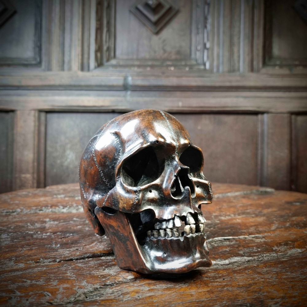 a 19th century carved skull