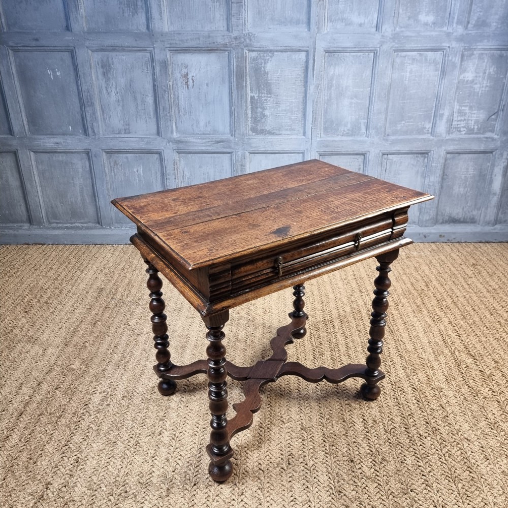 A late 17th century side table.