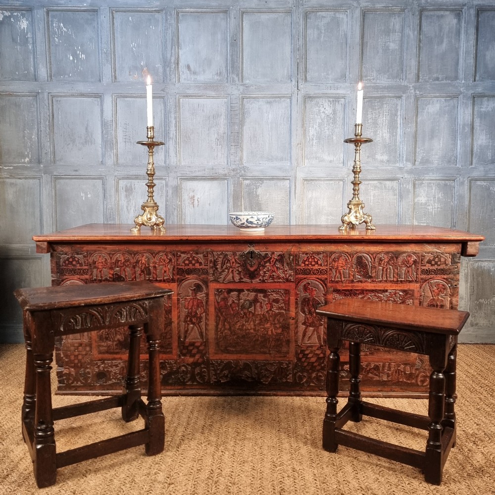 A  17th century style joint stool.  View VIII