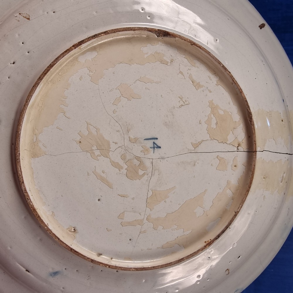 A large 18th century delft plate. View VIII
