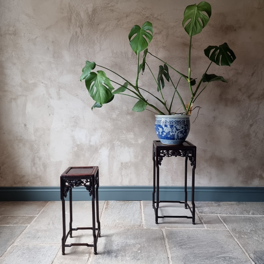 A pair of chinese rosewood stands. View VII