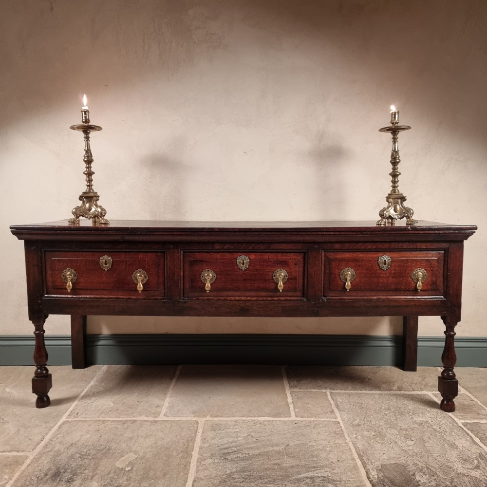 A late 17th century dresser base.  View XII