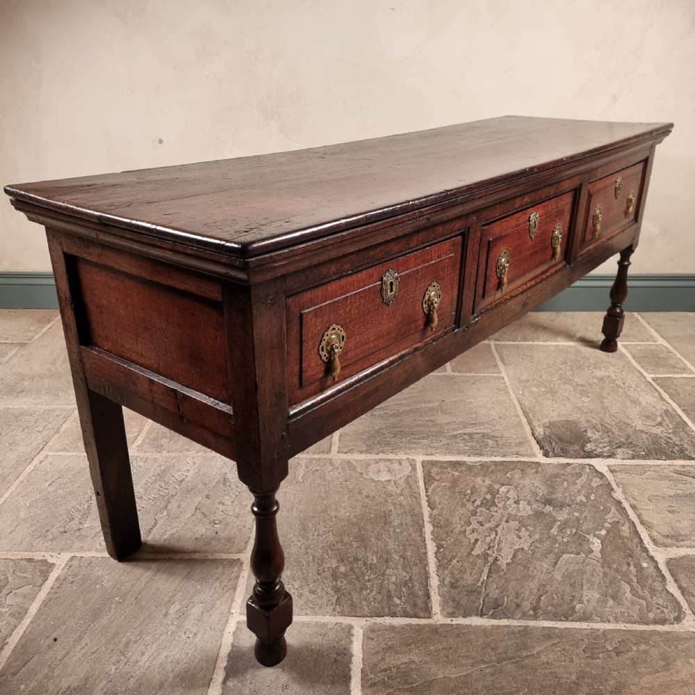 A late 17th century dresser base.  View VI
