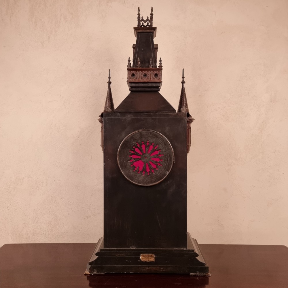 A large 19th century mantle clock.  View VII
