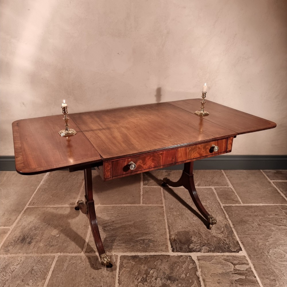 A fine regency sofa table. 